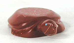  turtle fetish carving of pipestone