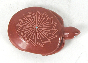  turtle fetish carving of pipestone
