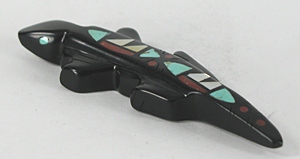 Authentic Native American Zuni Lizard fetish carving by Steve Natachu