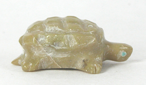 Authentic Native American Zuni Turtle fetish carving by Rosalie Quam
