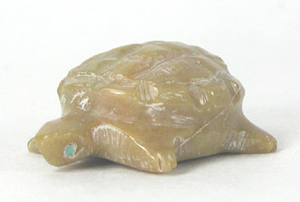 Authentic Native American Zuni Turtle fetish carving by Rosalie Quam