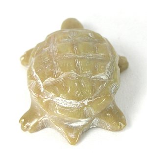 Authentic Native American Zuni Turtle fetish carving by Rosalie Quam