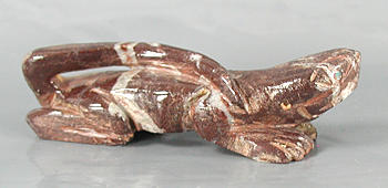 Authentic Native American Indian Lizard fetish carving by Zuni artists Vinton Kallestewa