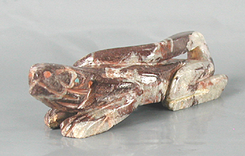 Authentic Native American Indian Lizard fetish carving by Zuni artists Vinton Kallestewa