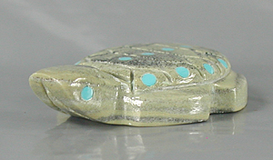 Authentic Native American Turtle Fetish Carving of serpentine by Zuni carver Amanda Suitza