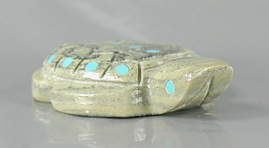 Authentic Native American Turtle Fetish Carving of serpentine by Zuni carver Amanda Suitza