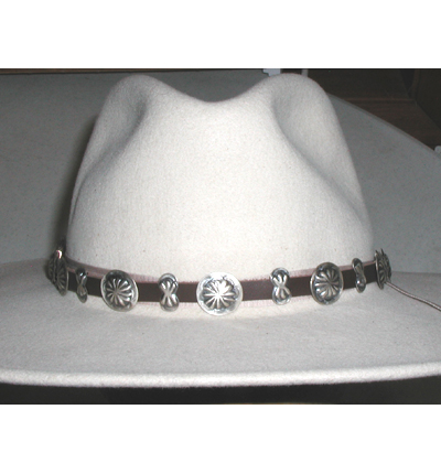 Handmade Joan Begay Navajo Authentic Sterling Silver Concho Ring Sz 8 main image 1