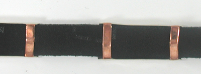 Authentic Native American black leather Stamped Sterling Silver Hat Band by Navajo artisan Shirley Skeets