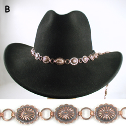 Concho link hatband or belt 44 inches long