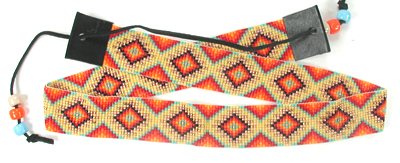 hand beaded hat bands by Henry Wolff