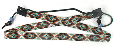 hand beaded hat bands by Henry Wolff