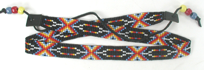 hand beaded hat bands by Henry Wolff
