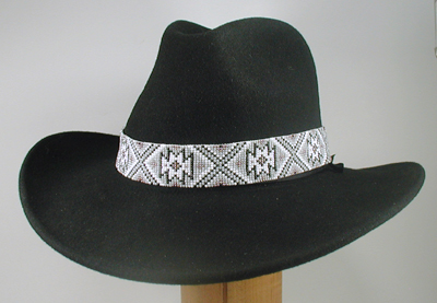 hand beaded hat bands by Henry Wolff
