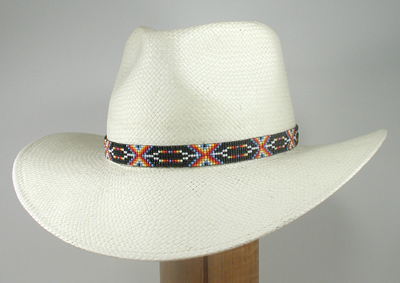 hand beaded hat bands by Henry Wolff