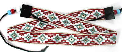 hand beaded hat bands by Henry Wolff