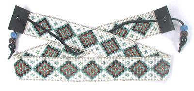 hand beaded hat bands by Henry Wolff