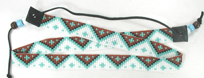 hand beaded hat bands by Henry Wolff