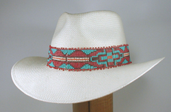 Lakota wide beaded stretch had band