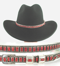 Authentic Native American Sterling Silver and Turquoise Hat Band by Navajo James Freeland