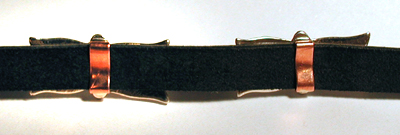 Authentic Native American black leather Sterling Silver Concho Hat Band by Navajo artist Isabelle Key