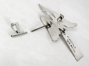 Sterling silver pin to pendant converter