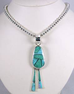 Navajo Sterling Silver Stamped Beads by Navajo Marie Yazzie