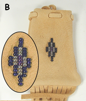 Native American Indian Buckskin Medicine Bag