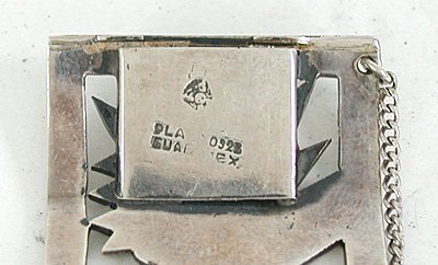 Vintage Mexican stamped cutout  bracelet 7 inch 