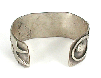 Mexican sterling silver and turquoise bracelet size 6 1/4 inch
