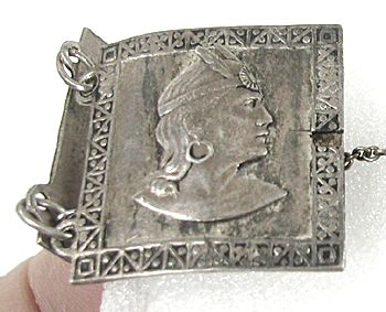 Vintage Mexican sterling silver panel bracelet 6 1/4 inch  