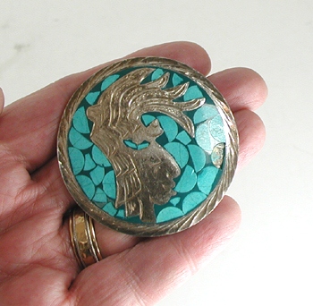 Two Mexican Pin Pendants