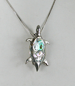Mexican alpaca Turtle Pin Pendant