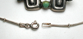 Mexican sterling silver and  turquoise necklace and bracelet set