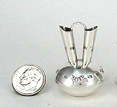 Authentic Native American Handmade Sterling Silver Miniature Wedding Vase by Navajo artisan Wesley Whitman