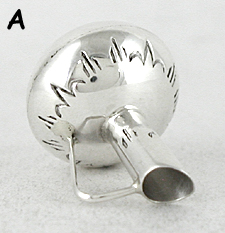 Authentic Native American Handmade Sterling Silver Miniature pitcher by Navajo artisan Wesley Whitman