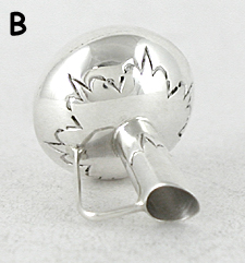 Authentic Native American Handmade Sterling Silver Miniature pitcher by Navajo artisan Wesley Whitman