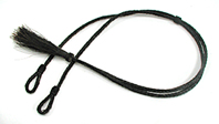 Braided Australian style horsehair stampede string with tassel and adjustable slider knot