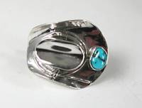Hand made Native American Indian Jewelry; Navajo Sterling Silver Western Hat Tie Tack
