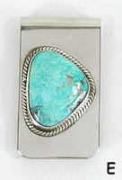 Native American Navajo Sterling Silver Money Clip