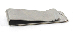 Authentic Native American sterling silver and gold Storyteller Money Clip by Navajo artisan Tommy Singer