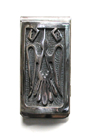 Native American Hopi Sterling Silver Peyote Bird Money Clip