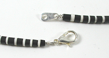 Authentic Native American jewelry 19 inch graduated melon shell Heishi Necklace by Santo Domingo artisan Torevia Crespin