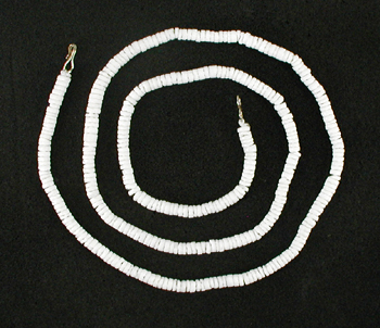 Authentic Native American Heishi 23 inch Puka Shell Heishi Necklace by Navajo artisan Doreen Jake