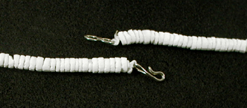 Authentic Native American Heishi 23 inch Puka Shell Heishi Necklace by Navajo artisan Doreen Jake