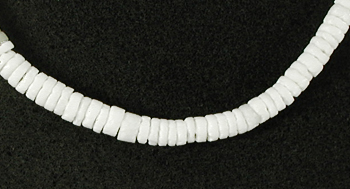 Authentic Native American Heishi 23 inch Puka Shell Heishi Necklace by Navajo artisan Doreen Jake