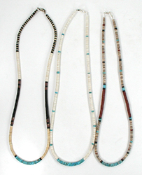 Authentic Native American Heishi 25 inch heishi Necklace by Santo Domingo artisan Torevia Crespin