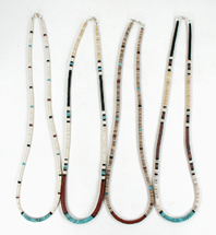 Authentic Native American Heishi 25 inch heishi Necklace by Santo Domingo artisan Torevia Crespin