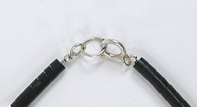 Mixed Stone heishi necklace 17 1/2 inch