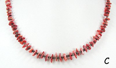 Santo Domingo Spiny Oyster Heishi Necklace