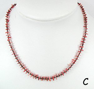 Santo Domingo Spiny Oyster Heishi Necklace